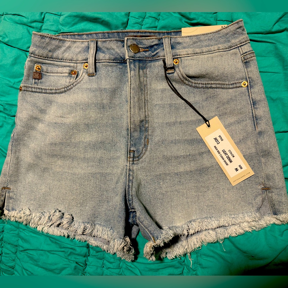 Just USA High Rise Denim Shorts NWT Size M